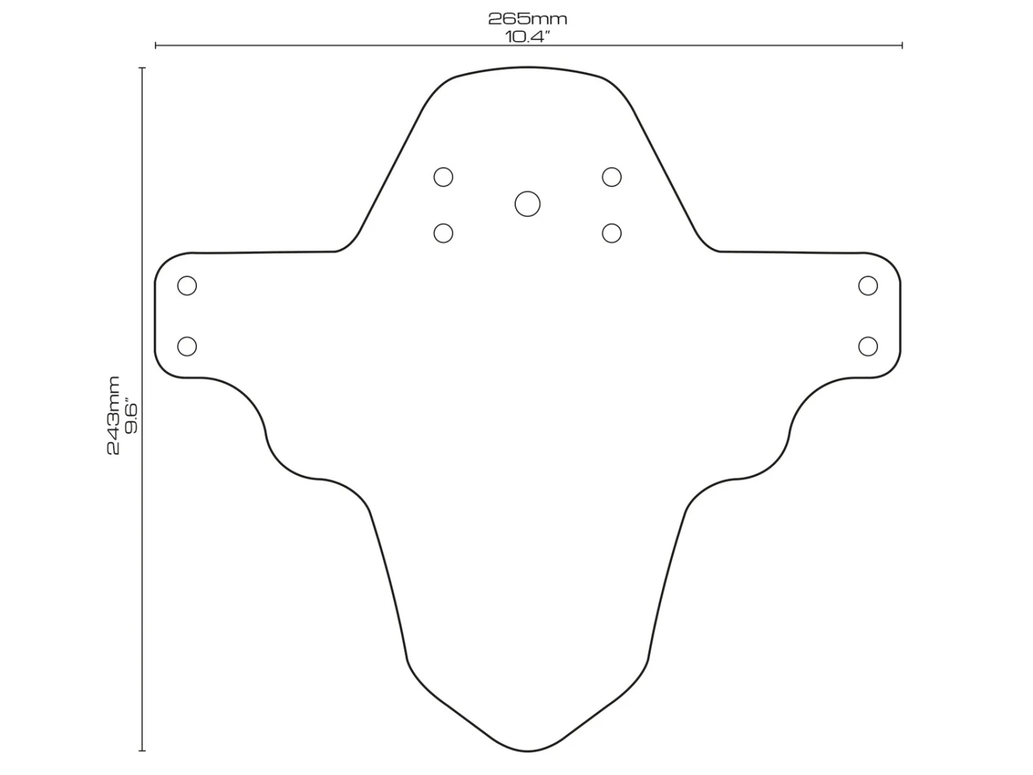 All-mountain-style AMS Garde Boue Avant Reflective Dazzle Mud Guard 5 All-mountain-style AMS Garde Boue Avant Reflective Dazzle Mud Guard – Image 5