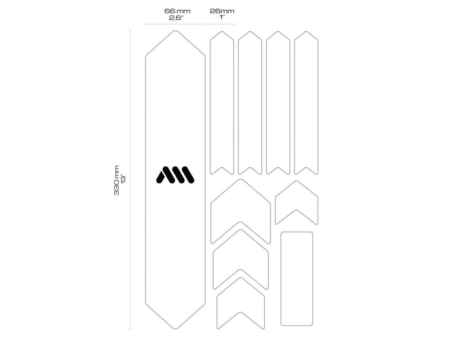 All-mountain-style AMS Kit De Protection Cadre Vélo Transparent 3 All-mountain-style AMS Kit De Protection Cadre Vélo Transparent – Image 3