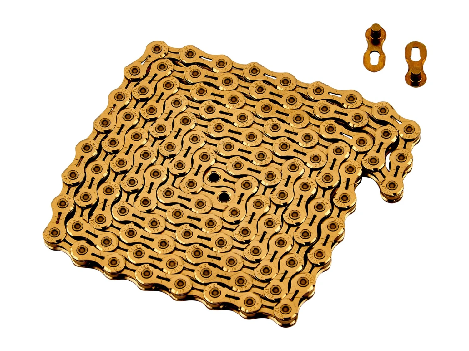 KMC Chaîne 11v X11 EL 118 Maillons Or 2 KMC Chaîne 11v X11 EL 118 Maillons Or – Image 2