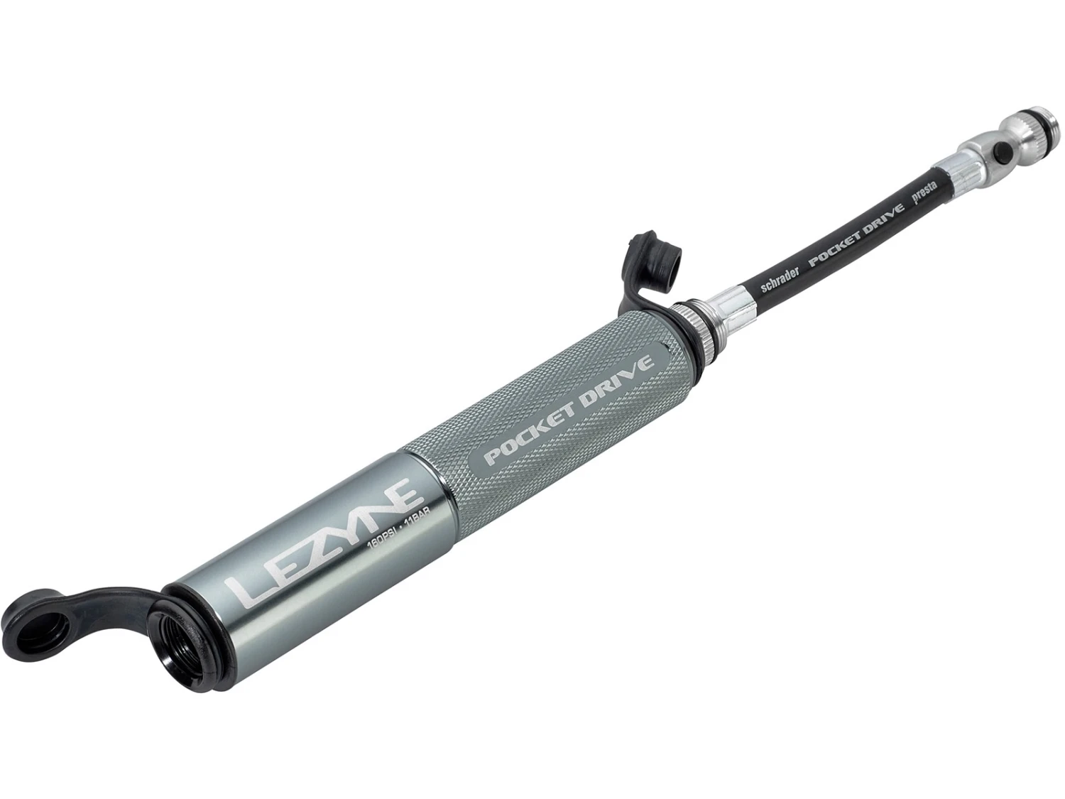 LEZYNE Pocket Drive Mini-pompe + Support Cadre Vélo 5 LEZYNE Pocket Drive Mini-pompe + Support Cadre Vélo – Image 5