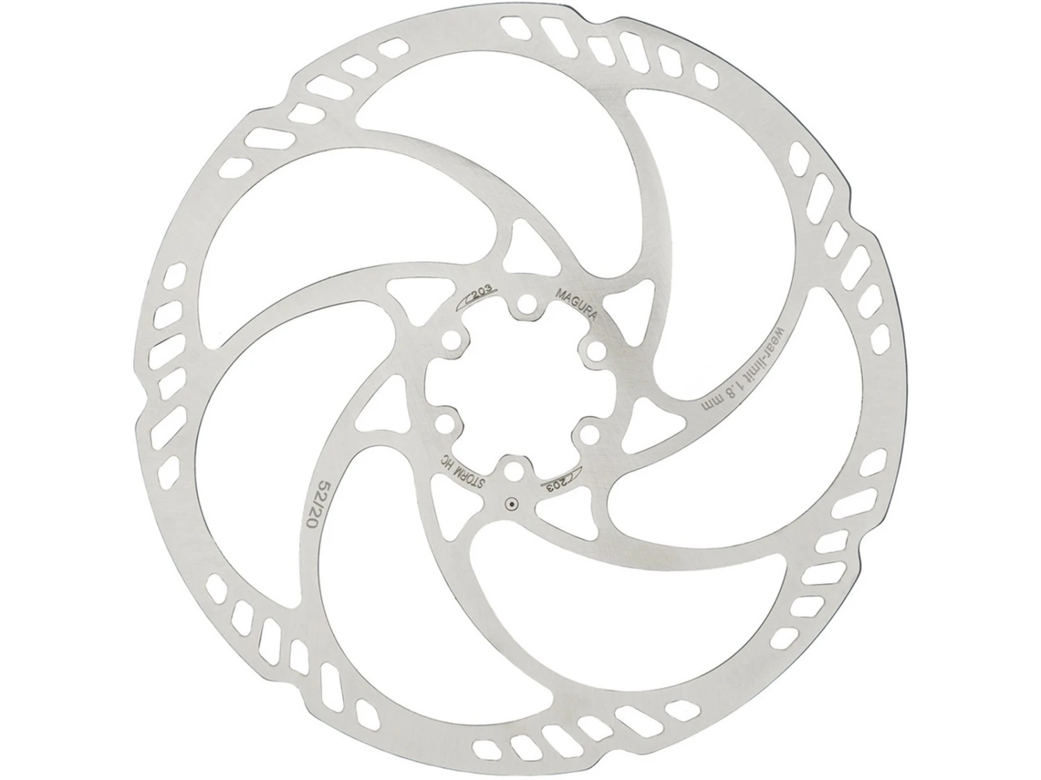 MAGURA Disque Storm HC 6 Trous 160mm 180mm 203mm 3 MAGURA Disque Storm HC 6 Trous 160mm 180mm 203mm – Image 3